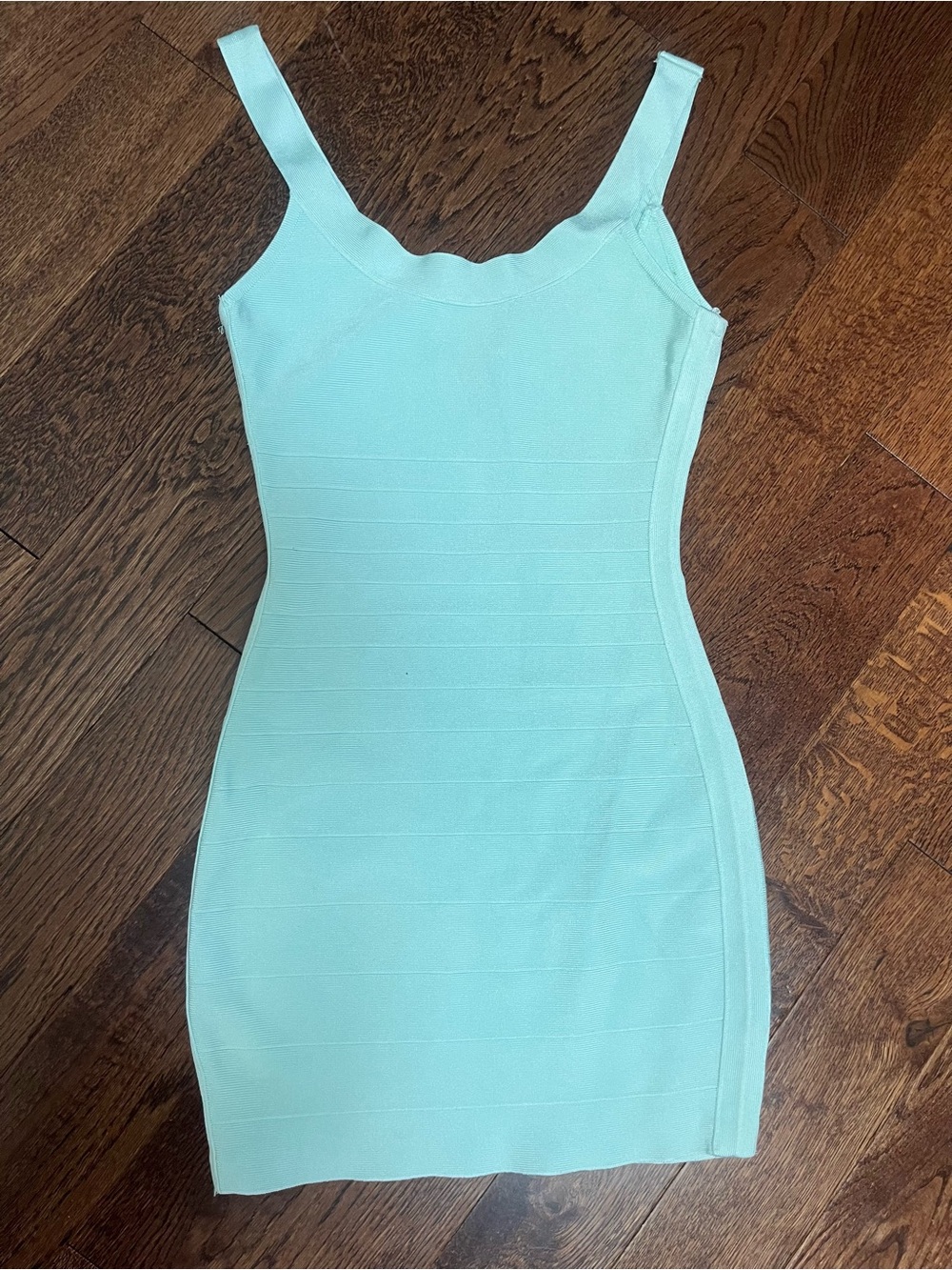 GUESS Bandage Mini Dress - Guess by Marciano Sleeveless Scallop Neck in Aqua